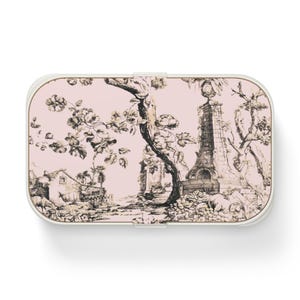 Vintage Floral Bento Lunch Box, Eco-Friendly Food Container, School Lunch Box, Work Lunch Box, Picnics Storage, Mothers Day Travel Lunchbox