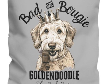 Bad and Bougie Goldendoodle Tote Bag, Goldendoodle Bag, Goldendoodle Gift, Doodle Tote Bag, Goldendoodle Mom, Doodle Mom, Doodle Dad, Pet