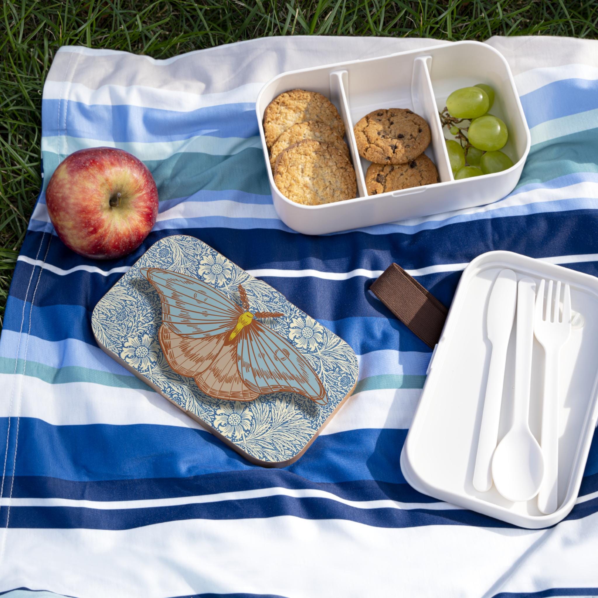 Butterfly Bento Lunch Box Set, Utensils Included, Pretty Food