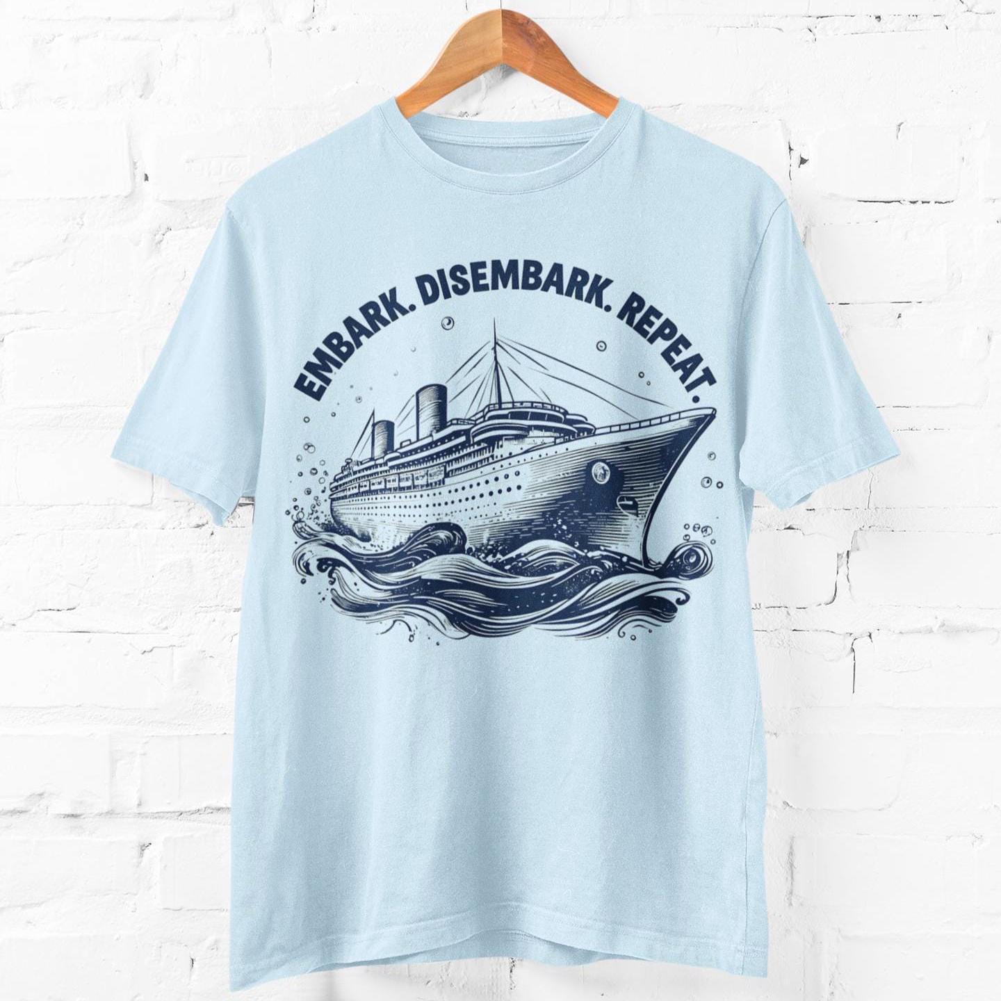 ノーティカル ユニセックス コンフォートカラー クルーズ船Tシャツ