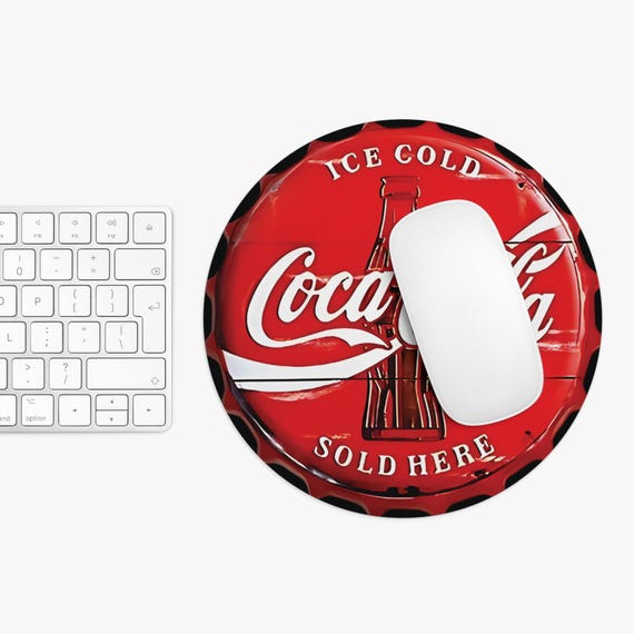 Vintage Coca-cola Mouse Pad Retro Office Decor Gift for Soda