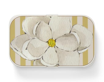 Floral Bento Lunch Box, Eco-Friendly Meal Prep Container