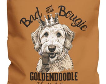 Bad and Bougie Goldendoodle Tote Bag (AOP), Goldendoodle Bag, Goldendoodle Gift, Goldendoodle Mom, Doodle Gift, Doodle Mom, Doodle Dad, Pet