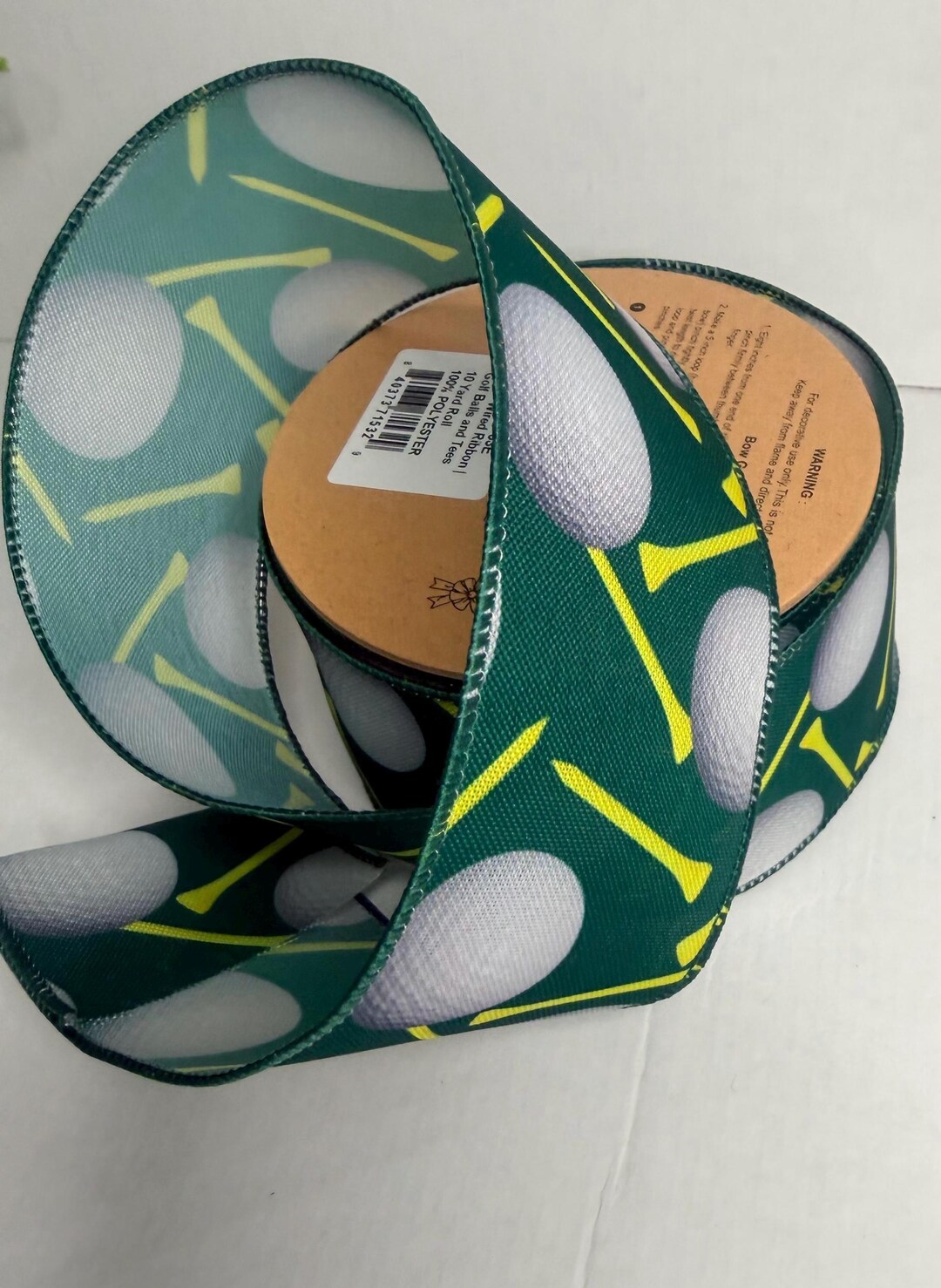 2-1/2 X 10 Yard Roll Laribbons Golf Wired Ribbon - Etsy
