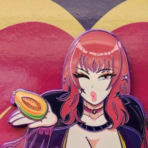 Papaya Thief - 2.5&quot; Hard Enamel Pin [IN-HAND]