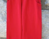bequeme Jerseyhose, rote Kinderhose in Gr. 110