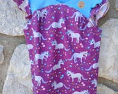 T-Shirt für Mädchen mit Einhorn - Print