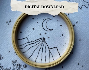 Romantasy Book Inspired Hand Embroidery Designs - Reading, Book Lover, Fae, Printable Stick and Stitch PDF Pattern