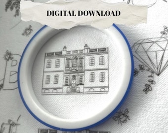 Regency Era Hand Embroidery Designs - Reading, Book Lover, Printable Stick and Stitch PDF Pattern