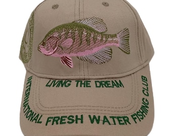 Crappie Baseball Fishing Hat, Fishing Hats, Fishing Caps