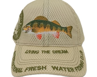 Perch Micro Mesh Baseball Hat, Fishing Hats