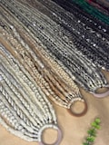 Elastic Tie Braids Dreads in many Colors, Ponitail in Viking style Hairs Extension, Scandinavian Handmade Synthetic Dreadlocks product logo