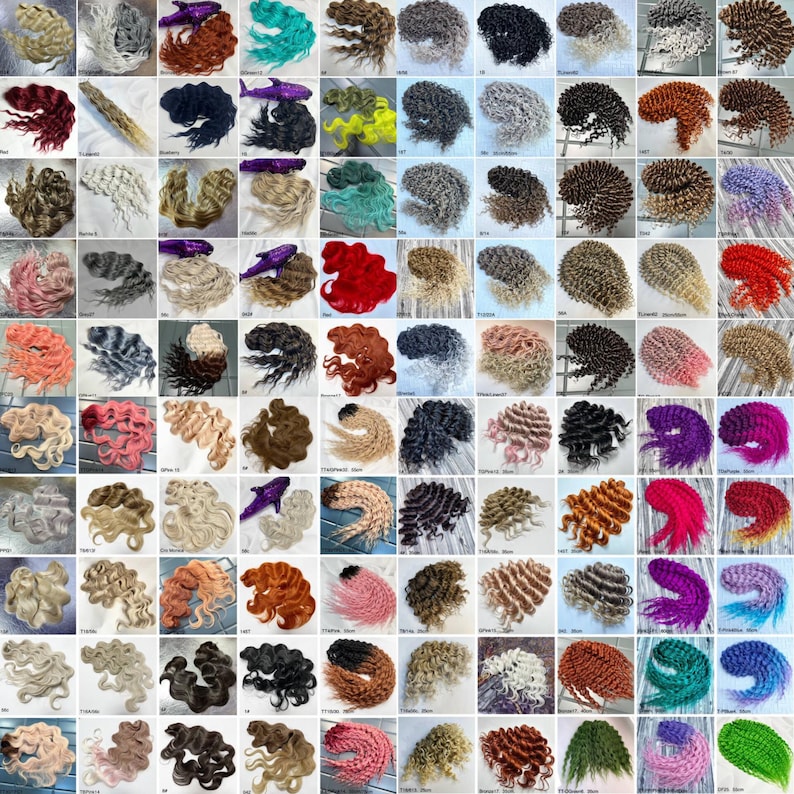palettes of curls, curls