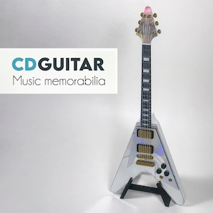 Guitar Replica Gibson Flying V Model - Music Decor Handmade Gift - CD Art