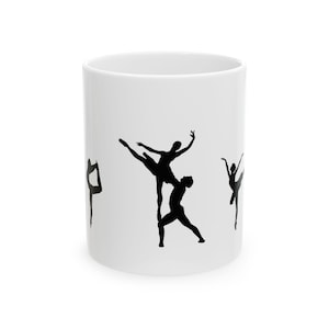 Dancer&#39;s Dream Ceramic Mug | Perfect Gift for Dance Lovers, Coffee & Tea, Ballerina Art, Dance Studio Decor, Performance Drinkware