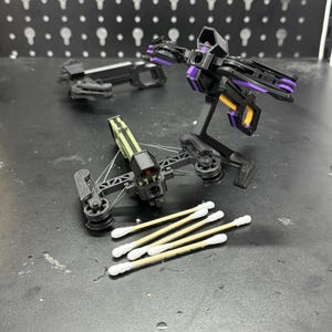3D Printed Mini Crossbow Toy | Q-Tip Shooter | Fun Desktop Launcher Toy | Handmade 3D Print Gift for Office Desk, Gamers & Stress Relief Fun