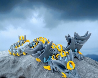 Nightwing Dragon – 3D Printed Articulated Fidget Toy Adorable, Flexible with Nightwing Cookie, A Unique and Thoughtful Gift for Any Occasion