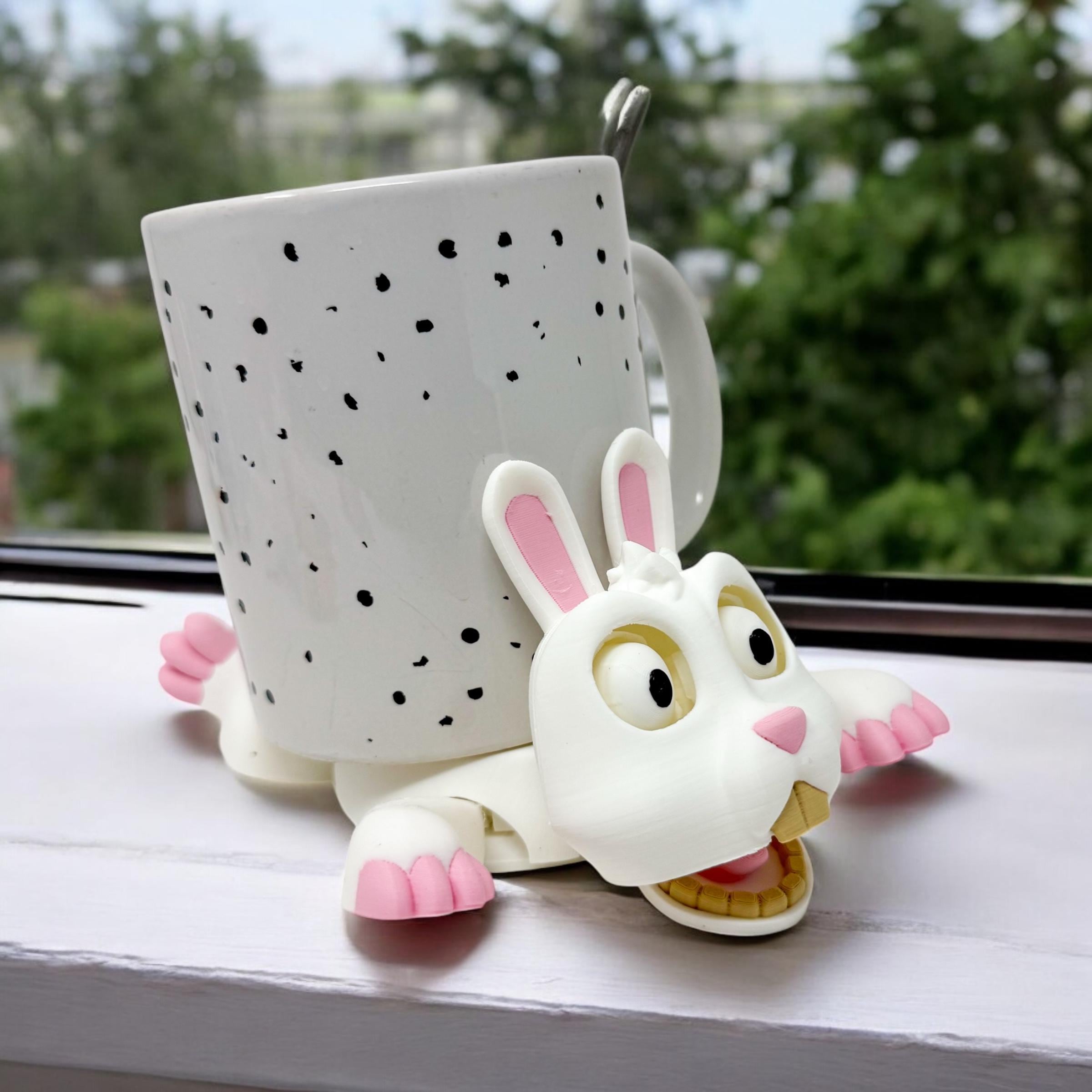 T-rex Dinosaur Coaster 3D Printed | Adorable Cup Holder With