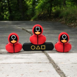 Deelnemer gemaskerde eend - 3D-geprint verzamelobject | Fanart eendspel, jeep duck cadeau, uniek decor en leuk cadeau-idee