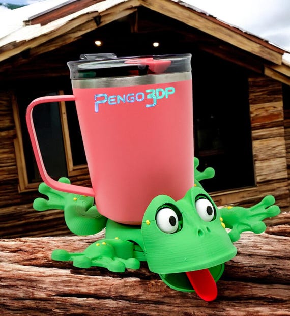 Frog Coaster 3D Printed | Adorable Cup Holder With Moving Head