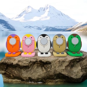 Support de chargeur MagSafe imprimé en 3D Penguin - Accessoire de bureau élégant, fonctionnel et parfait pour le bureau à domicile