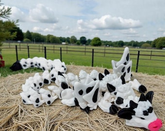 Dragon aile de vache - Jouet articulé imprimé en 3D Adorable, flexible avec une vache | Un cadeau unique et attentionné pour toute occasion
