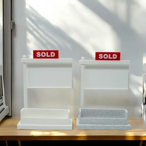 Tarjetero personalizado para agente inmobiliario: elegante expositor de escritorio y obsequio para jornada de puertas abiertas. ¡Regalo perfecto de agradecimiento para agentes inmobiliarios!
