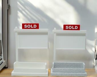 Personalized Real Estate Agent Business Card Holder – Stylish Desk Display & Open House Gift | Perfect Realtor Appreciation Gift!