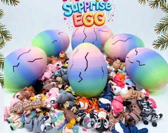 Mystery Surprise Egg | 3D Printed Collectible Egg with Hidden Animal or Toy | Random Cute Mini Figure | Fidget Toy | Fun Gift for All