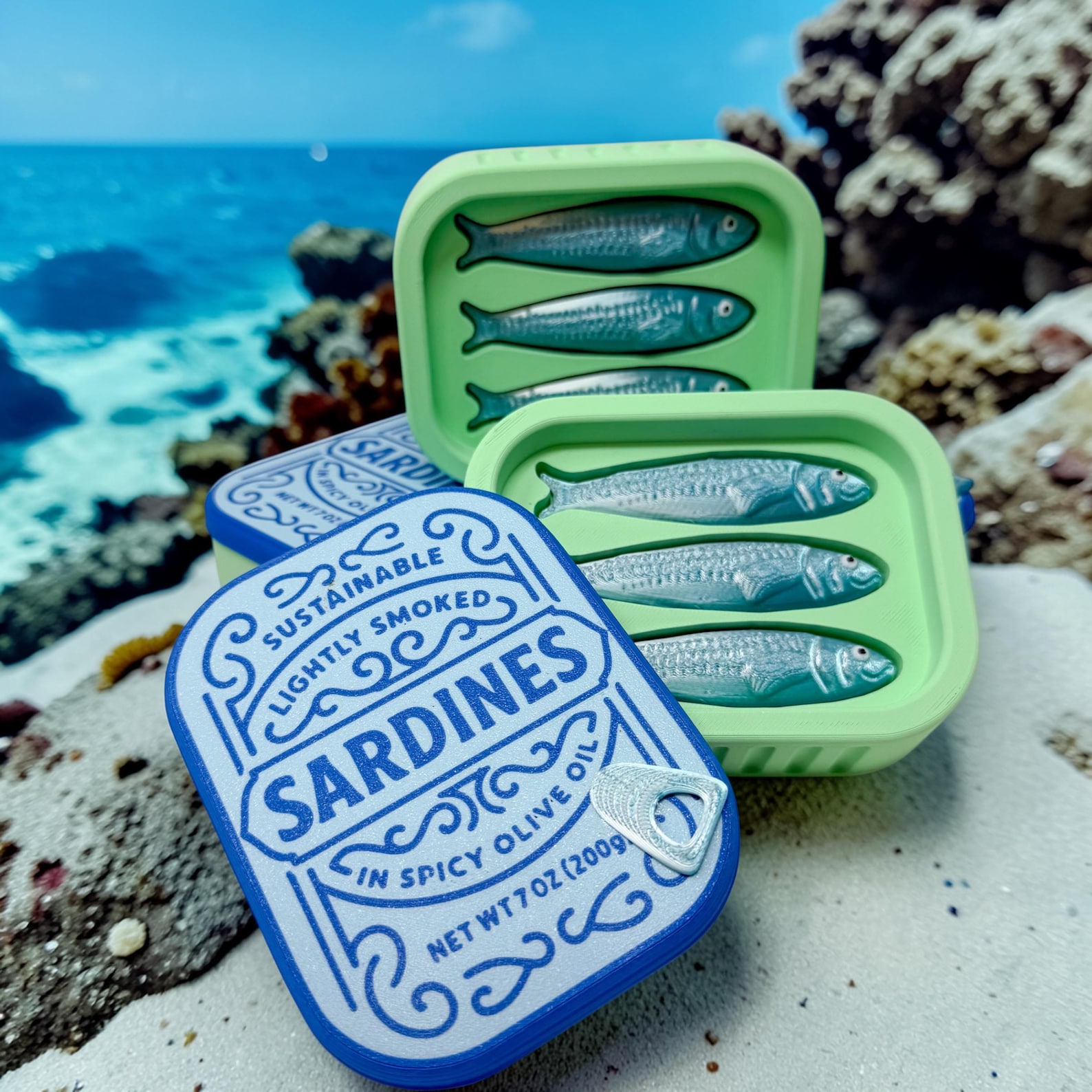 Fish Clicker Fidget Sardine Tin Fidget Clicker | Tinned Fish Desk Toy | Quirky Gift for ...