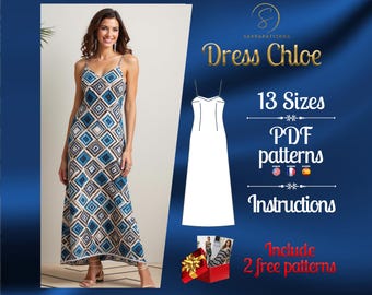 ankle length dress pattern SIMPLICITY 8291 LOW CUT ANKLE LENGTH DRESS PATTERN sz 20W-28W 3 variations MimiG