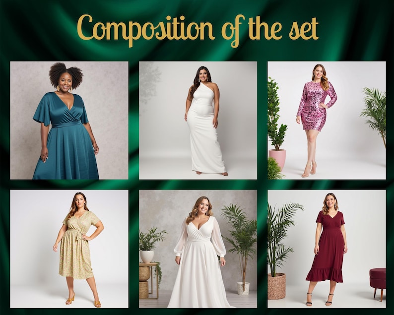 Plus size 40 mönsterpaket | PDF digitalt sömnadsmönster | mönster plus size | kurviga mönster | överdimensionerat mönster | sömnadsmönster pdf bild 7