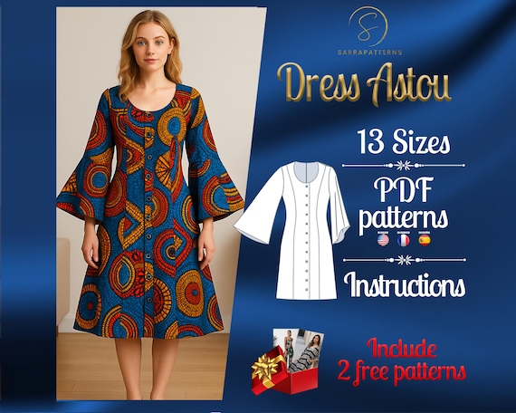 pocket linen dress Ladies 100% Soft Linen Traditional (4) Pocket Guayabera Dress in (5) Colors main image 1