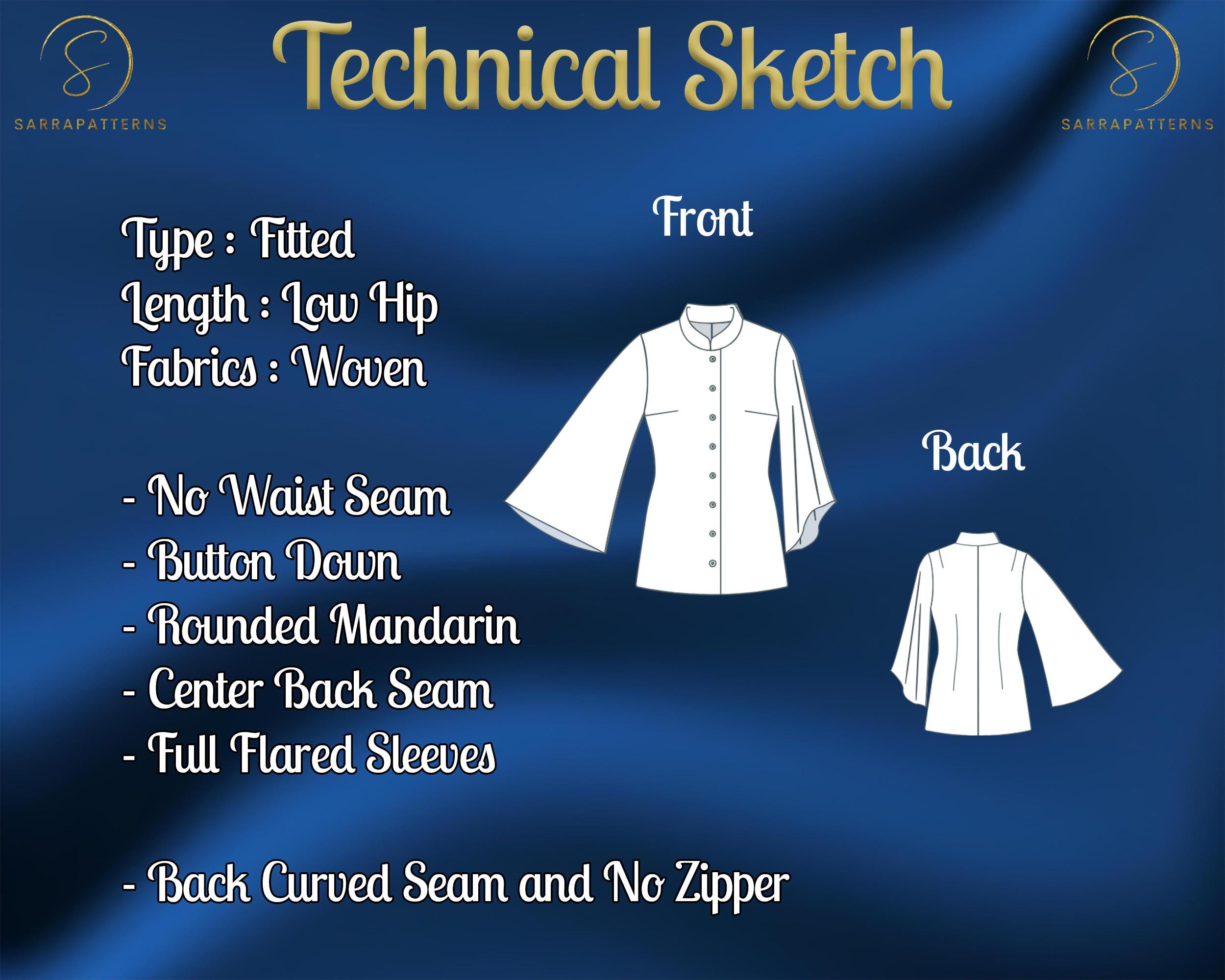PDF Digital Sewing Pattern Camelia Set | Medieval Set Pattern | Maxi ...