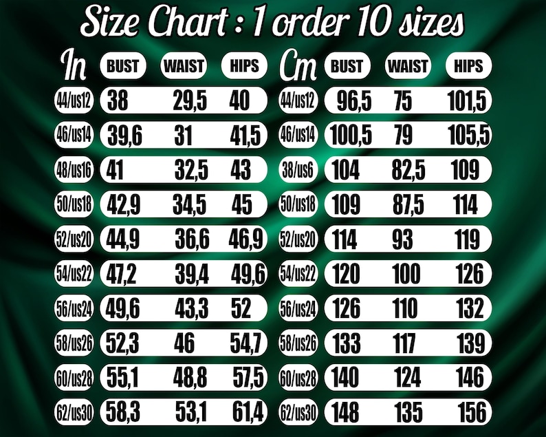 Plus size 40 mönsterpaket | PDF digitalt sömnadsmönster | mönster plus size | kurviga mönster | överdimensionerat mönster | sömnadsmönster pdf bild 10