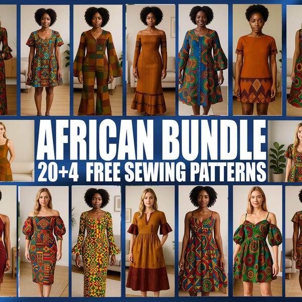 African Sewing Patterns for Dresses - Etsy