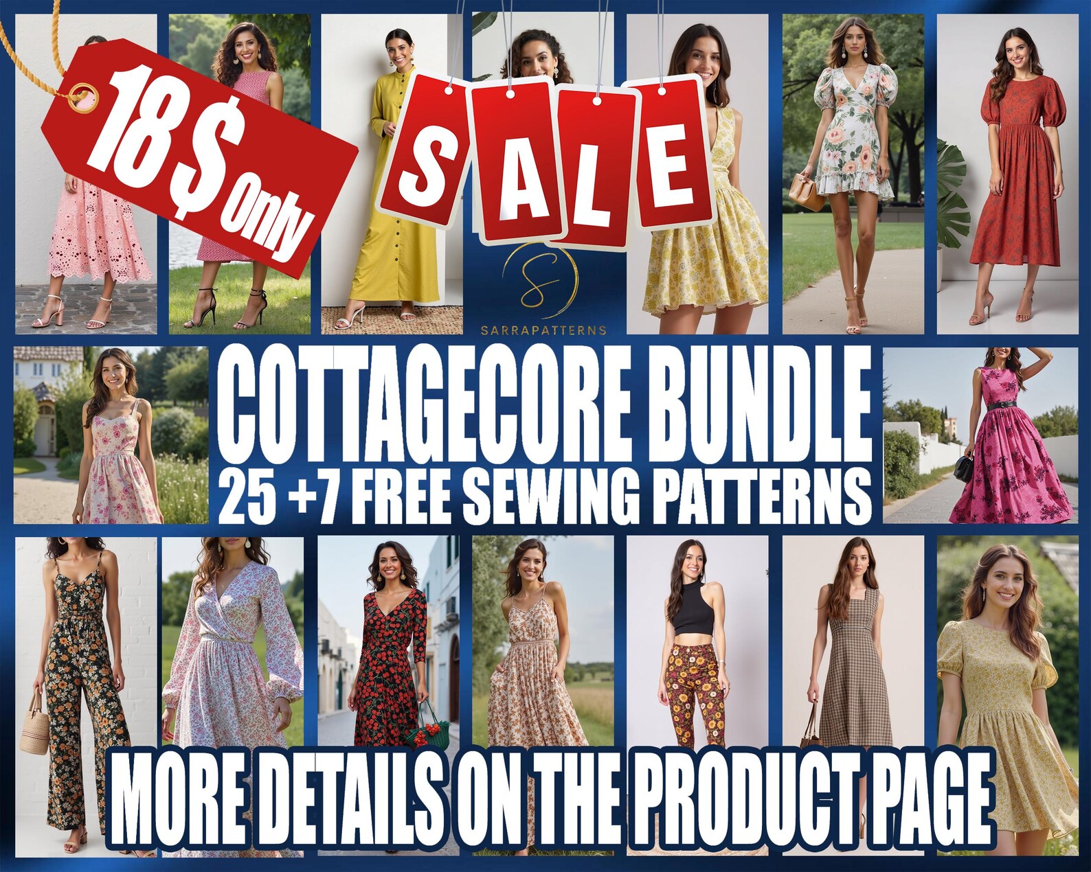 PDF Digital Sewing Pattern Joana Dress | Half Circle Dress Pattern ...