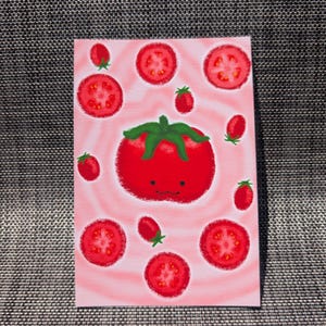 Tomato Art Print | Whimsical Kitchen Decor (4x6) Giclee Print