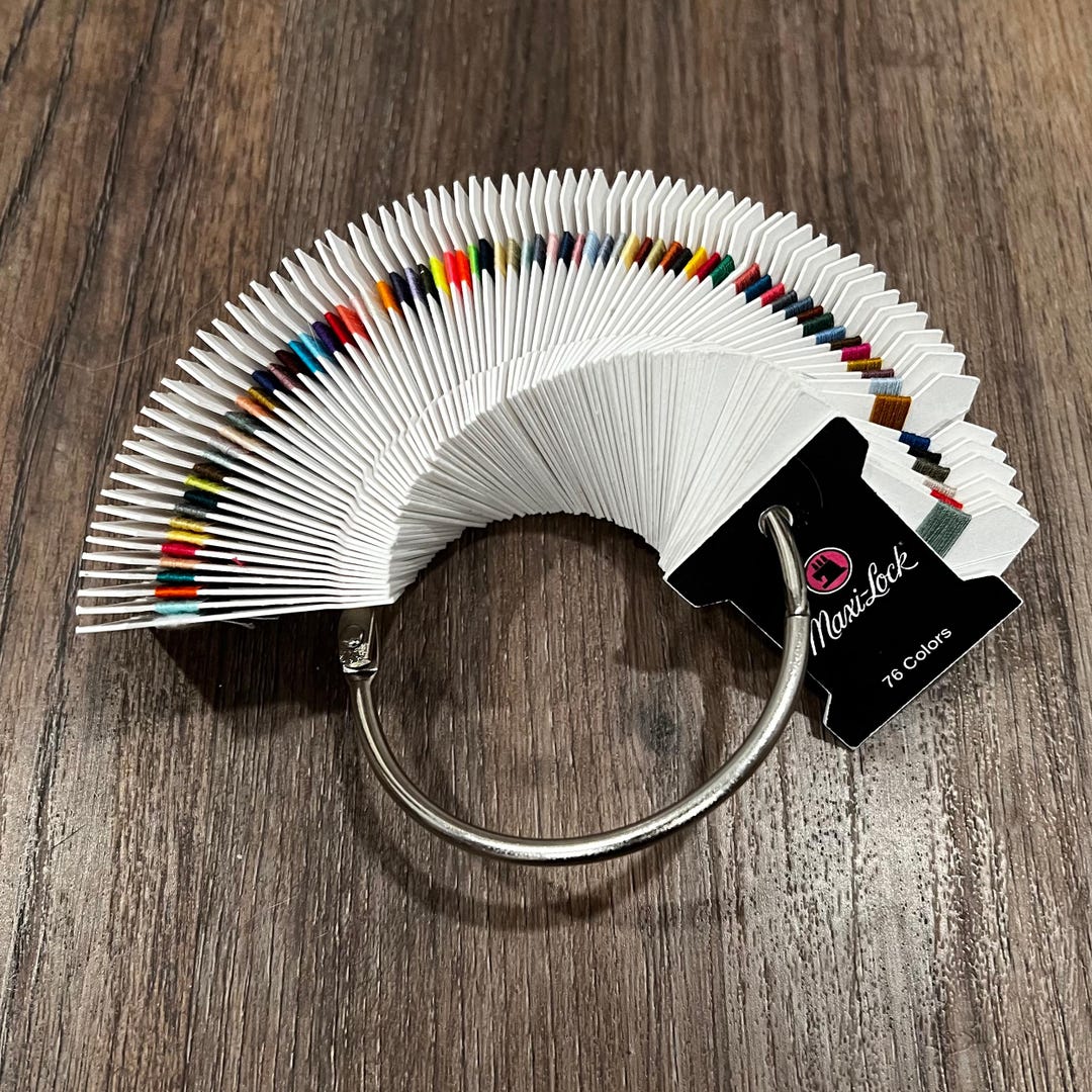 Maxi-lock Serger Thread Swatch Book - Real Thread - Etsy