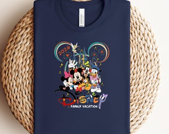 Disney Family Vacation 2026 Shirt, Matching Family Trip Tees, Family Vacation T-Shirt, Magical Family Holiday Shirts, Theme Park Trip Outfit