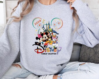 Disney Family Vacation 2026 Sweatshirt, Matching Family Vacation Shirts, Family Trip Crewneck, Theme Park Outfit, Group Vacation Gift