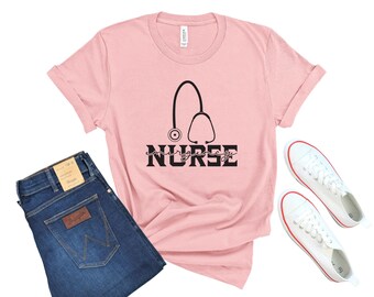 Camiseta de enfermera, camiseta para enfermera, camiseta de enfermera de hospital, regalo de enfermera, camiseta de enfermera, nueva enfermera, regalo de enfermera, regalo de enfermera graduada, camiseta de enfermera