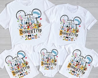 Disney 2025 Shirts, Disneyworld Shirts, Disney Vacation T-shirt, Disney Couple Shirt, Disney Clothes, Disney Trip Shirts, Disney Trip 2025