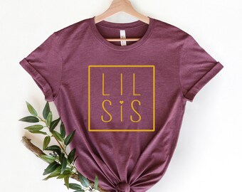Lil Sis Shirt,Lil Sis, Big Sister Tee, Lil Sister, Little Sister, Little Sister Shirt, Pregnancy Announcement, Matching Sibling Shirts