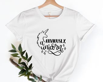 Obviously A Unicorn Shirt, Funny Unicorn Shirt, Unicorn S-hirt, Unicorn Tee, Unicorn Shirt, Unicorn Sassy, Cute Unicorn Tee, Teacher Shirt