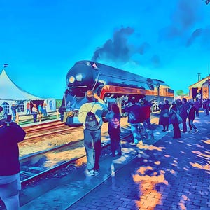 Collectible Norfolk Western Railway Poster Featuring #611, Vintage Style Norfolk, Strasburg Rail Road Pennsylvania 2019