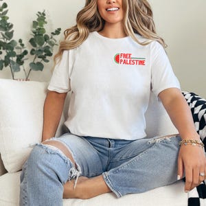 FREE PALESTINE Unisex Softstyle T-Shirt | Stop the War, Free Gaza, Protest Apparel, Activist Shirt, Solidarity Tee