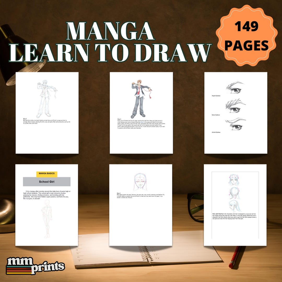 How to Draw Manga Characters | 149-page Step-by-step Drawing Guide ...