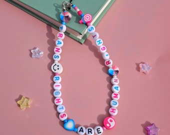 Trans Ally Phone Strap: Trans Rights Kindle Charm