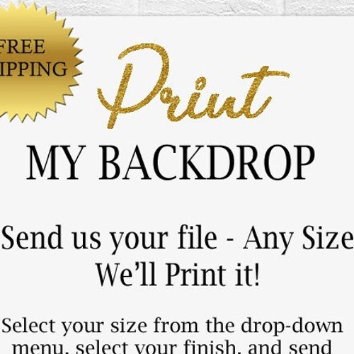 Backdrop Printing Banner Printing Digital File Printing Etsy